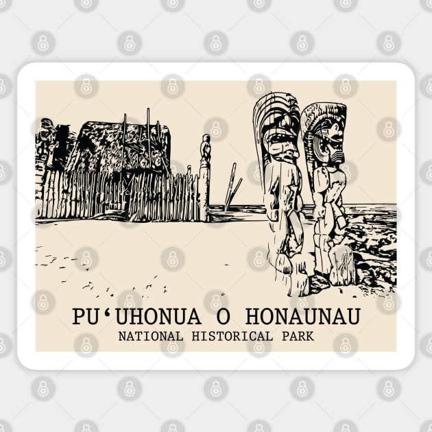 Pu‘uhonua o Hōnaunau National Historical Park Sticker by Lakeric